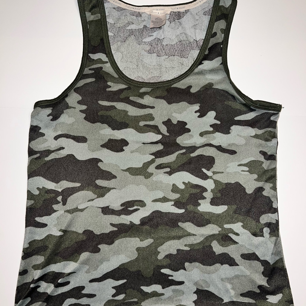 Lucky Brand Army Green Tank Top Lucky Brand Army Green Tank Top